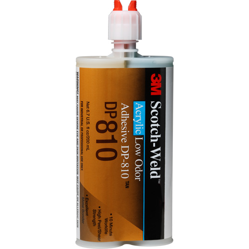 Scotch-Weld Low-Odor Acrylic Adhesive, Two-Part, Cartridge, 200 ml, Off-White Oxymax Inc
