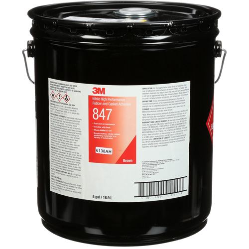 Scotch-Weld High-Performance Rubber & Gasket Adhesive, Pail, Brown Oxymax Inc