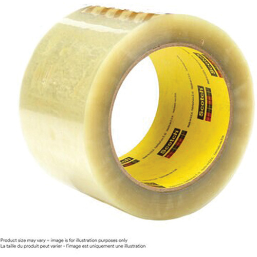 Scotch&reg; Box Sealing Tape 355, Hot Melt Adhesive, 3.15 mils, 36 mm (1-1/2") x 50 m (164') Oxymax Inc