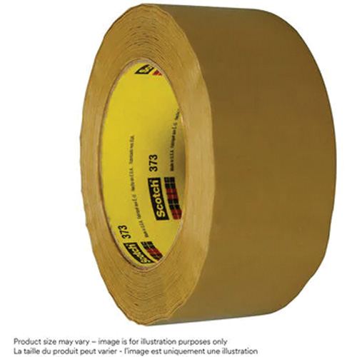 Scotch&reg; Box Sealing Tape 373, Hot Melt Adhesive, 2.5 mils, 72 mm (3") x 50 m (164') Oxymax Inc