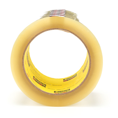 Ruban pour sceller les boîtes Scotch 375, Adh&eacute;sif Thermofusible, 3,1 mils, 72 mm (3") x 50 m (164') Oxymax Inc