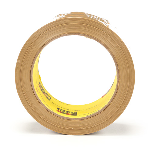 Ruban pour sceller les boîtes Scotch 375, Adh&eacute;sif Thermofusible, 3,1 mils, 48 mm (2") x 50 m (164') Oxymax Inc