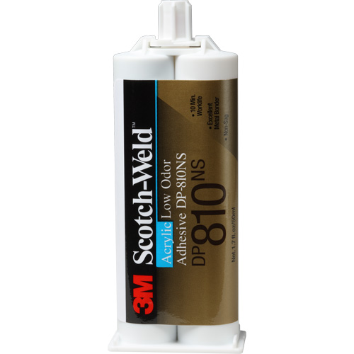 Scotch-Weld Low-Odour Acrylic Adhesive, Two-Part, Dual Cartridge, 1.7 oz., White Oxymax Inc