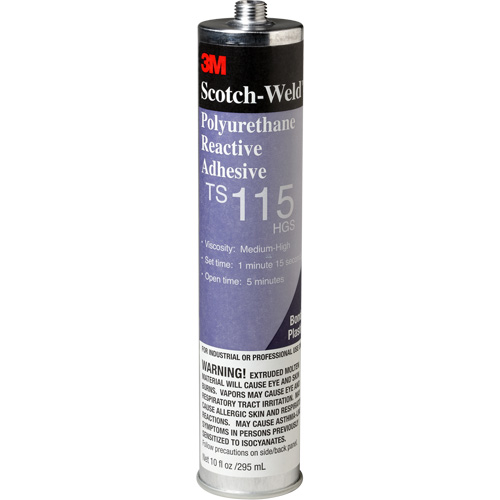 Adh&eacute;sif PUR Scotch-Weld, 10 oz, Cartouche, Transparent Oxymax Inc