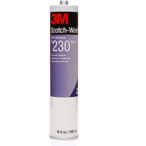 Scotch-Weld PUR Adhesive, 10 oz., Cartridge, Black Oxymax Inc