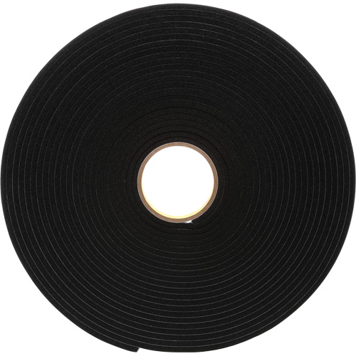 Ruban de mousse en vinyle 4504, 25,4 mm (1") la x 16,5 m (54') lo, 250 mils, Noir Oxymax Inc