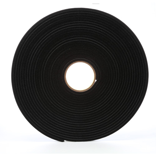 Ruban de mousse en vinyle 4504, 19 mm (3/4") la x 16,5 m (54') lo, 250 mils, Noir Oxymax Inc