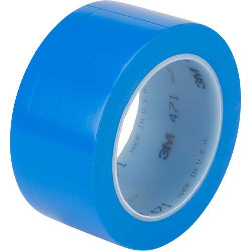 471 Vinyl Tape, 50.8 mm (2") W x 32.9 m (108') L, 5.3 mils, Blue Oxymax Inc