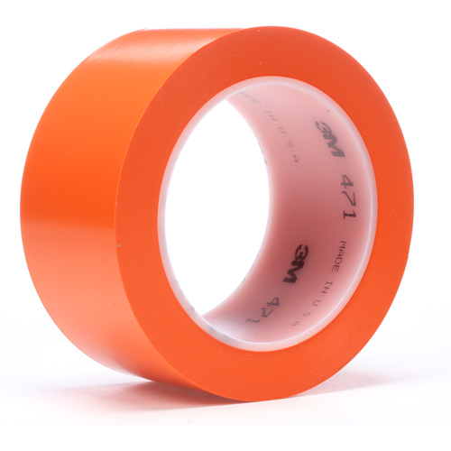 471 Vinyl Tape, 19 mm (3/4") W x 32.9 m (108') L, 5.2 mils, Orange Oxymax Inc
