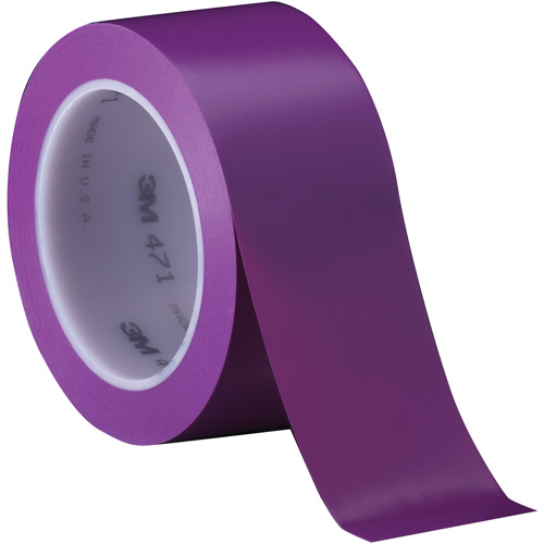 471 Vinyl Tape, 50.8 mm (2") W x 32.9 m (108') L, 5.2 mils, Purple Oxymax Inc