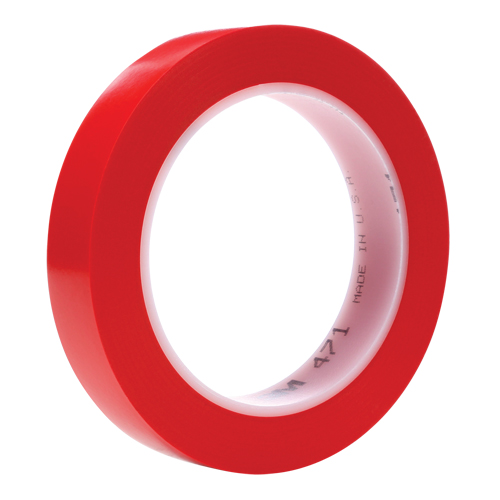 471 Vinyl Tape, 19 mm (3/4") W x 32.9 m (108') L, 5.3 mils, Red Oxymax Inc