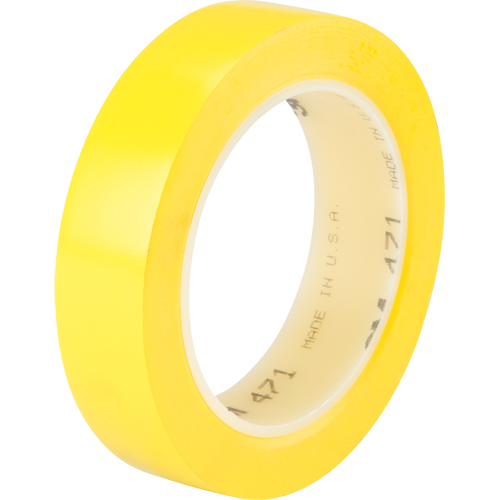 471 Vinyl Tape, 25.4 mm (1") W x 32.9 m (108') L, 5.3 mils, Yellow Oxymax Inc