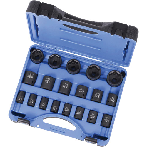 PS1912 Jeu de douilles &agrave; chocs 1/2" SAE &agrave; 6 pans, 19 Mcx, Chocs, Prise de 1/2", Profond Oxymax Inc
