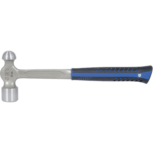 JSBP-24 Marteau &agrave; panne ronde tout en acier pour usage tr&egrave;s intensif, Poids de la t&ecirc;te 24 oz, Face Poli, Prise Acier plein Oxymax Inc