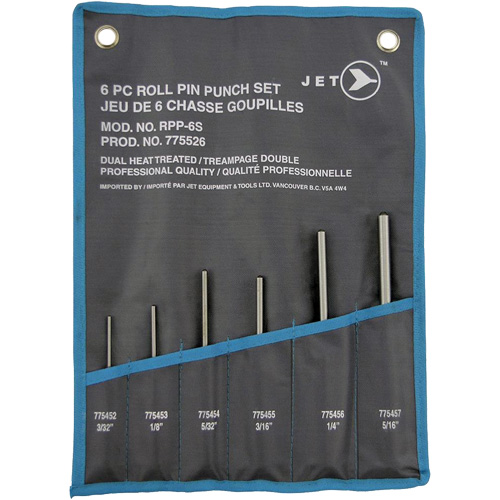 RPP-6S Roll Pin Punch Set, 6 Pieces Oxymax Inc