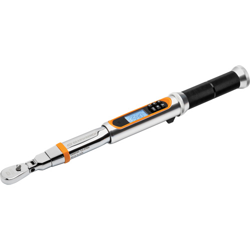 120XP Flex Head Torque Wrench with Angle, Electronic, 1/4" Square Drive, 24 - 240 in-lbs. Oxymax Inc