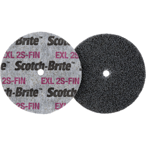 Meule homog&egrave;ne Scotch-Brite EXL, 3" x 1/2", Arbre de 1/4" Oxymax Inc