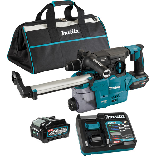 Marteau rotatif sans fil avec moteur sans balai XGT SDS-Plus avec accessoire daspiration des poussi&egrave;res DX10, 40 V, 1-3/16", 3 lb-pi, 0-840 tr/min Oxymax Inc