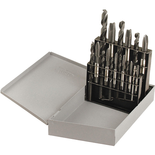 Drill & Plug Hand Tap Set, 18 Pieces Oxymax Inc