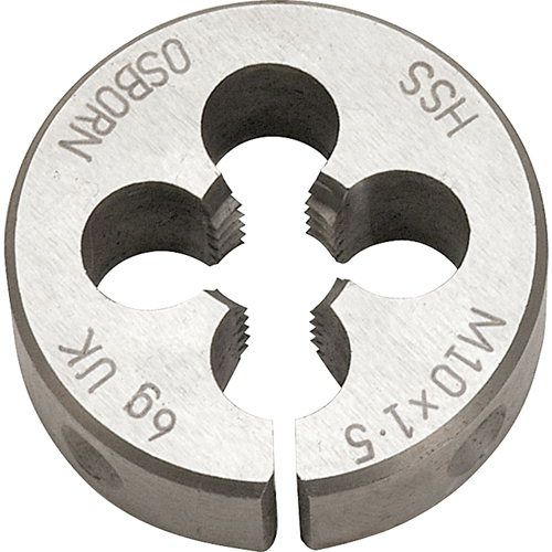 Split Circular Die, M10 X 1.5 Thread, High Speed Steel Oxymax Inc
