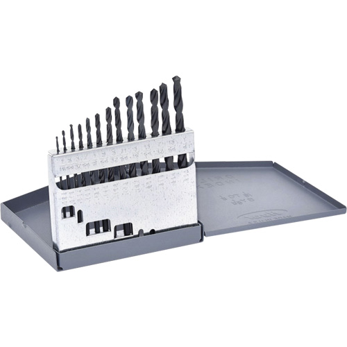 Hyper Jobber Length Drill Bit Set, 13 Pieces, High Speed Steel Oxymax Inc