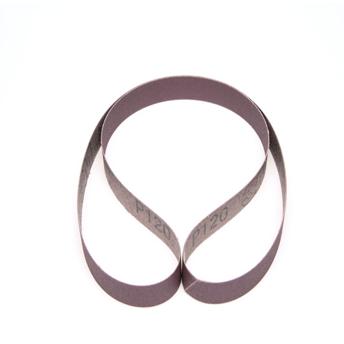 Courroie en textile 241D, 1" la x 42", Oxyde d'aluminium, Grain P120 Oxymax Inc