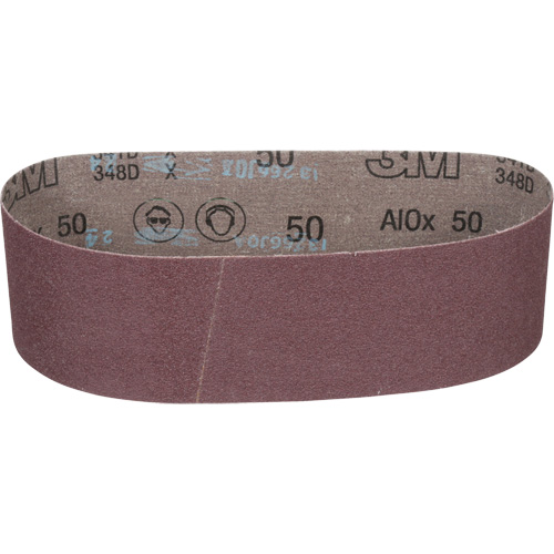 Cloth Belt 241D, 3" W X 24" L, Aluminum Oxide, 50 Grit Oxymax Inc