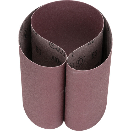 Courroie abrasive en toile 341D, 6" la x 48" lo, Oxyde d'aluminium, Grain 80 Oxymax Inc
