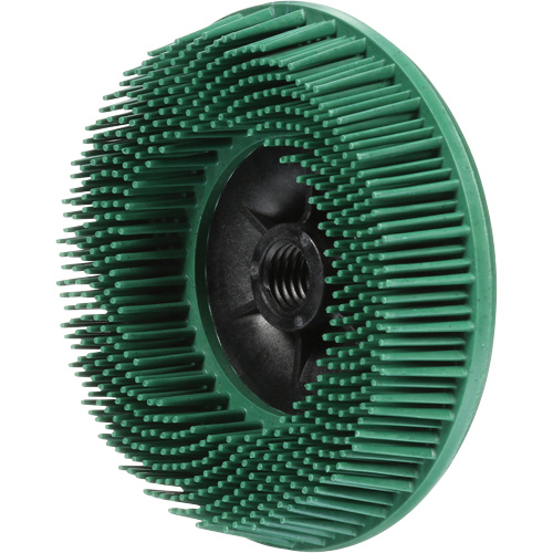 Disques radiaux bristle pour meuleuses angulaires Scotch-Brite, C&eacute;ramique, Grain 50, 4-1/2" dia. Oxymax Inc