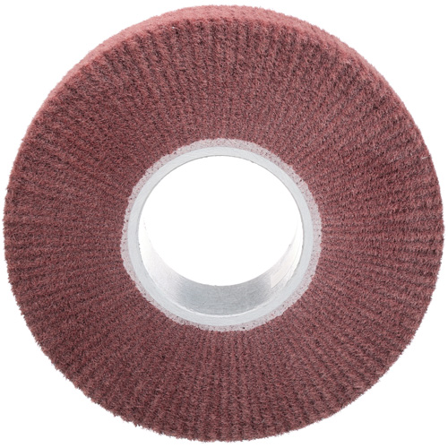 Brosse &agrave; lamelle de finition Scotch-Brite, Oxyde d'aluminium, Grain Fin, 8" x 2" x 3" Oxymax Inc