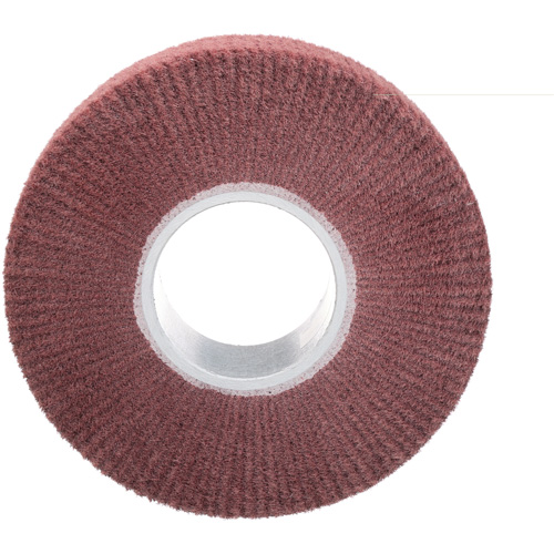 Brosse &agrave; lamelle de finition Scotch-Brite, Oxyde d'aluminium, Grain Tr&egrave;s fin, 8" x 2" x 3" Oxymax Inc