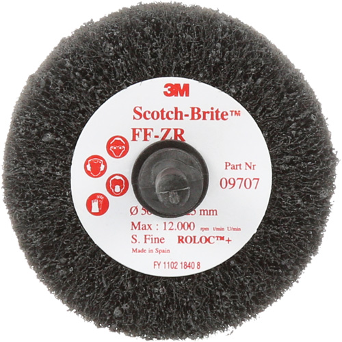 Brosse &agrave; lamelles pour la coupe et le polissage Scotch-Brite, Oxyde d'aluminium, Grain Fin, 2" x 1" x 1/4" Oxymax Inc