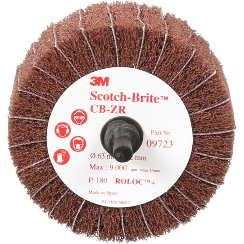 Disque combin&eacute; Scotch-Brite, 2-1/2" dia., Grain 180, Oxyde d'aluminium Oxymax Inc