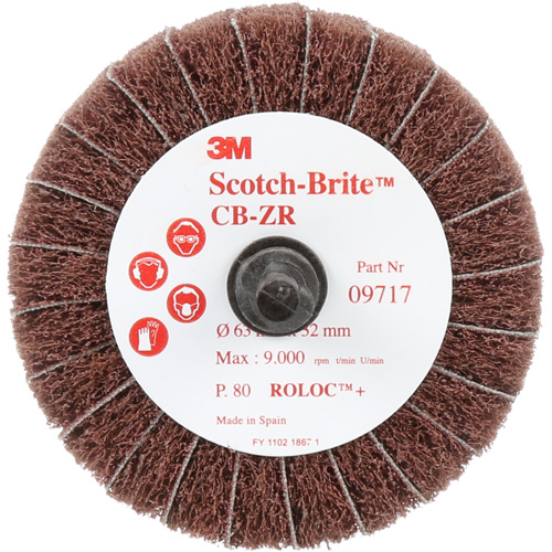 Disque combin&eacute; Scotch-Brite, 2-1/2" dia., Grain 80, Oxyde d'aluminium Oxymax Inc