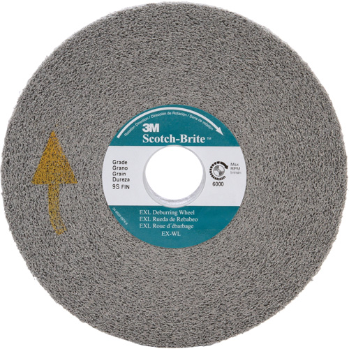 Scotch-Brite EXL Deburring Wheel, 6" x 1", 1" Arbor Oxymax Inc