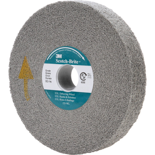 Scotch-Brite EXL Deburring Wheel, 6" x 1", 1" Arbor Oxymax Inc