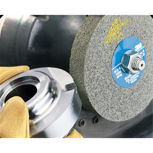 Scotch-Brite EXL Deburring Wheels, 6" x 1/2", 1" Arbor, Aluminum Oxide Oxymax Inc
