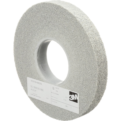 Meules d'&eacute;barbage EXL Scotch-Brite, 8" x 1", Arbre de 3", Oxyde d'aluminium Oxymax Inc