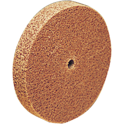 Meule d'abrasion et de polissage unitaris&eacute;e Scotch-Brite, 6" x 1", Arbre de 1"-7, Grain de Moyen, Oxyde d'aluminium Oxymax Inc