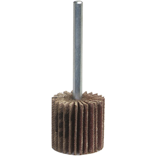 Mini-meule &agrave; lamelles Grind-O-Flex, Oxyde d'aluminium, Grain 60, 3" x 1/2" x 1/4" Oxymax Inc