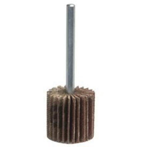 Grind-O-Flex Mini Mounted Flap Wheel, Aluminum Oxide, 240 Grit, 3" x 1/2" x 1/4" Oxymax Inc