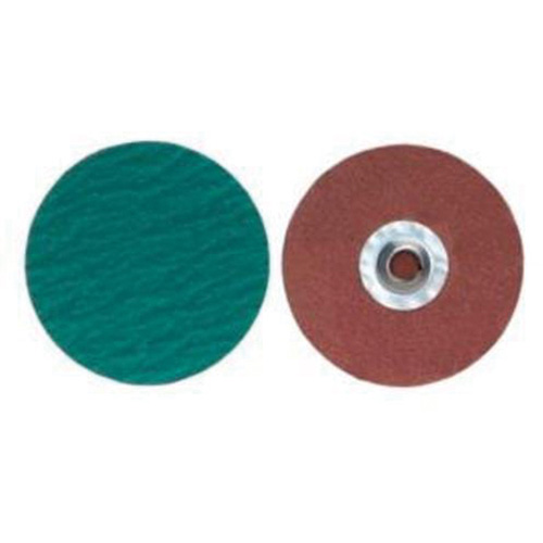 Quick-Change Cloth Disc, 4" Dia., 120 Grit, Zirconium Oxymax Inc