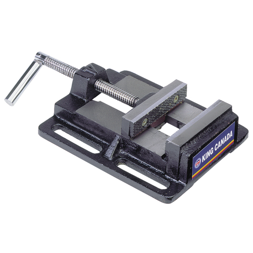 Drill Press Vise, 3" Jaw Width, 0" Throat Depth, Bench Mount Base Oxymax Inc