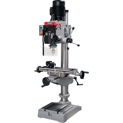 Gearhead Milling Drilling Machine, 6 Speeds, 1-1/4" Drilling Capacity Oxymax Inc