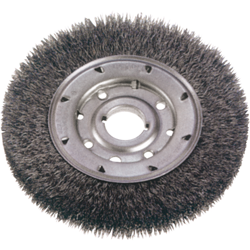 Brosses rotatives &agrave; fils cr&ecirc;p&eacute;s - Face moyenne, 8" dia., Fils 0,0118", Arbre 2" Oxymax Inc