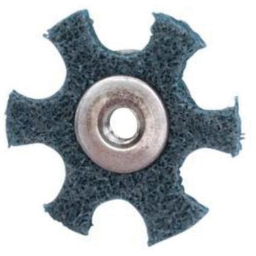 Disque abrasif en forme d'&eacute;toile pour pr&eacute;paration de surface Abrasotex , 3" dia., Grain Tr&egrave;s fin, Oxyde d'aluminium Oxymax Inc