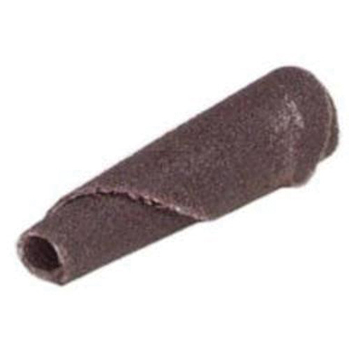 Cartouche de bande abrasive conique ALO, 60 Grain, 3/16" dia., Oxyde d'aluminium, 1" lo, 1/8" Dimension de l'arbre Oxymax Inc