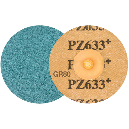 TWIST TOPCUT Sanding Disc, 3" Dia., 80 Grit, Zirconium Oxymax Inc
