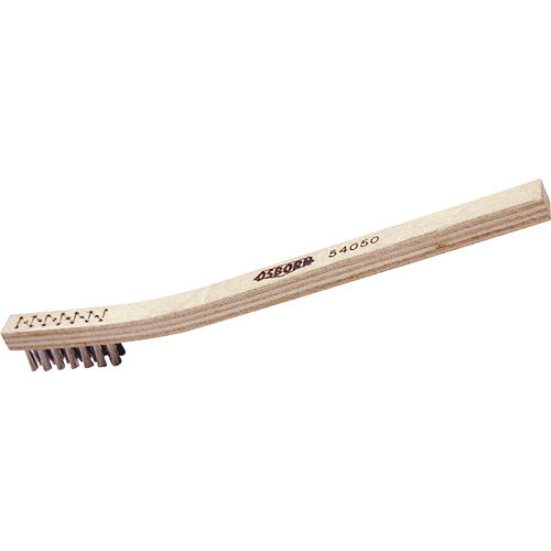 Petites brosse de nettoyage, Acier inoxydable, 3" x 7" rangs de fils, Longueur 7-1/2" Oxymax Inc