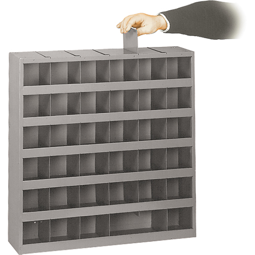 Armoires pour bacs de rangement ajustables, Acier, 36 tiroirs, 23-3/4" x 4-3/4" x 23-3/4", Gris Oxymax Inc